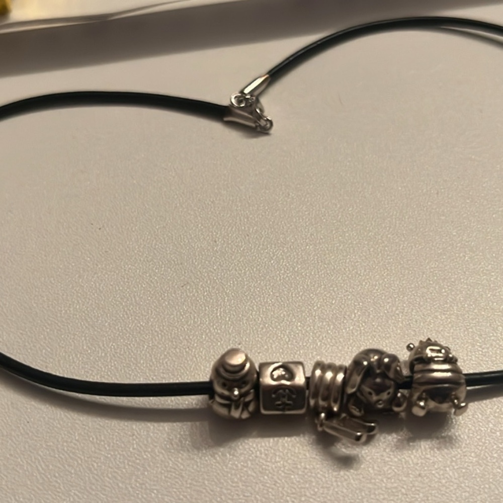 Necklace with 925 Sterling charms